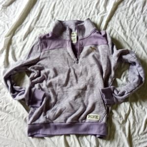 Pink 1/4 zip fleece